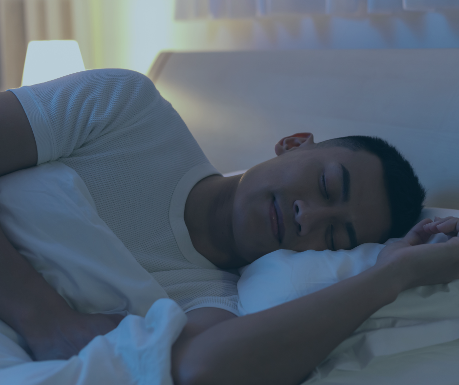 image of man sleeping well using ABC™ Sleeping Advice