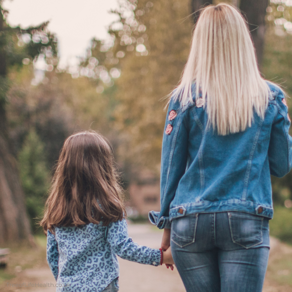 image of mum and daughter walking and benefiting from ABC treatment at Tree of Life Health & Wellness