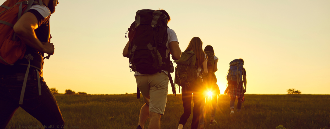 image of hikers. Posture Wellness Tips for weekend warriors.